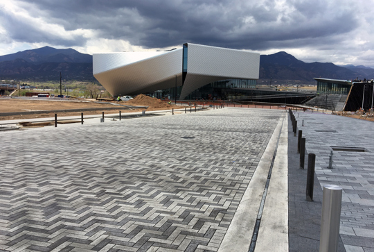 Walkway with Slotted Drain pipe. 