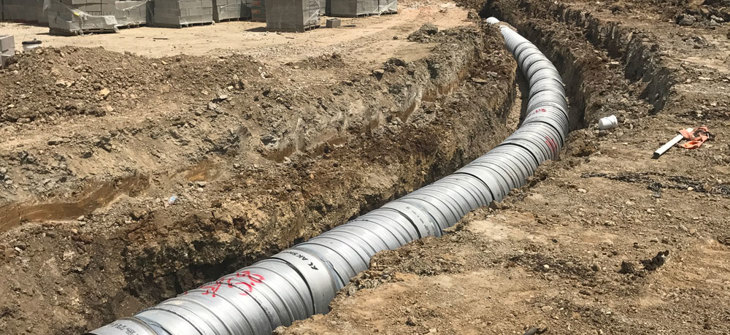 image curved corrugated metal pipe