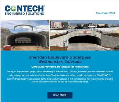 Screenshot of the Contech Site Solutions Newsletter January 2024.