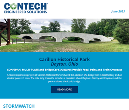 Screenshot of the Contech Site Solutions Newsletter June 2023.