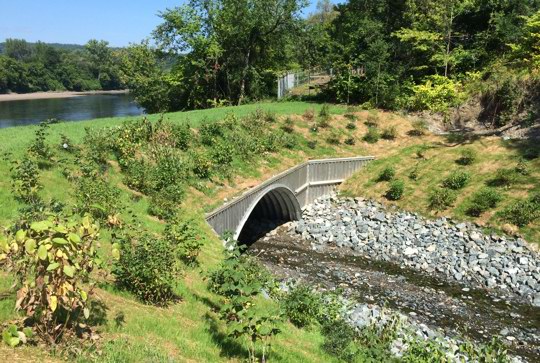 A culvert made from MULTI-PLATE. 