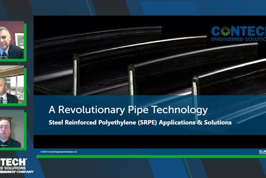 Screenshot of A Revolutionary Pipe Technology SRPE Steel Reinforced Polyethylene Webinar