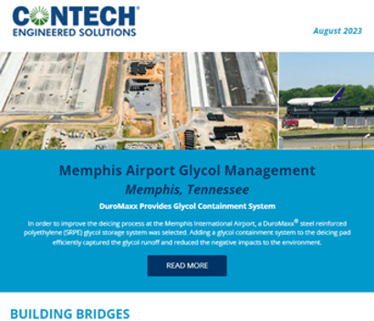 Screenshot of the Contech Site Solutions Newsletter August 2023.